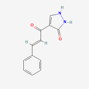 (E)-4-Cinnamoyl-1H-pyrazol-3(2H)-one