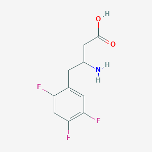 molecular formula C10H10F3NO2 B1290464 3-氨基-4-(2,4,5-三氟苯基)丁酸 CAS No. 1283583-85-6