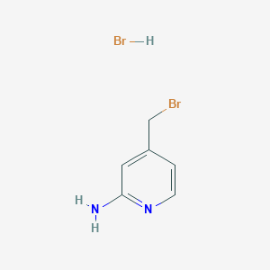 molecular formula C6H8Br2N2 B1290472 4-(溴甲基)吡啶-2-胺盐酸盐 CAS No. 864461-13-2