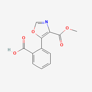 2-[4-(Methoxycarbonyl)-1,3-oxazol-5-yl]benzoic acid