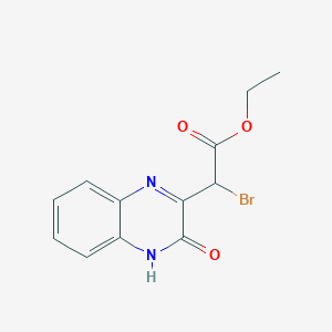 Ethyl bromo(3-oxo-3,4-dihydroquinoxalin-2-yl)acetate