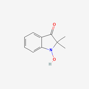 molecular formula C10H11NO2 B12904854 1-Hydroxy-2,2-dimethyl-1,2-dihydro-3H-indol-3-one CAS No. 61158-05-2