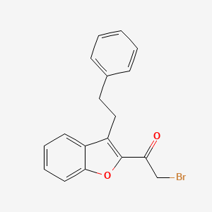 Ethanone, 2-bromo-1-[3-(2-phenylethyl)-2-benzofuranyl]-