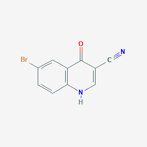 molecular formula C10H5BrN2O B1290486 6-溴-4-羟基喹啉-3-羧腈 CAS No. 364793-52-2