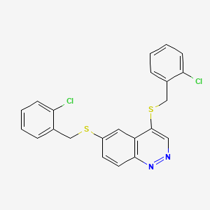 4,6-Bis((2-chlorobenzyl)thio)cinnoline