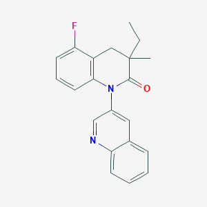 3-Ethyl-5-fluoro-3-methyl-3,4-dihydro-2H-[1,3'-biquinolin]-2-one