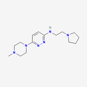 6-(4-Methylpiperazin-1-yl)-N-(2-(pyrrolidin-1-yl)ethyl)pyridazin-3-amine