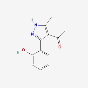 6-(4-Acetyl-5-methyl-1,2-dihydro-3H-pyrazol-3-ylidene)cyclohexa-2,4-dien-1-one