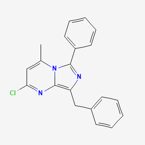 8-Benzyl-2-chloro-4-methyl-6-phenylimidazo[1,5-a]pyrimidine