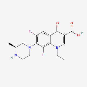 3-Quinolinecarboxylic acid,1-ethyl-6,8-difluoro-1,4-dihydro-7-(3-methyl-1-piperazinyl)-4-oxo-,(s)-