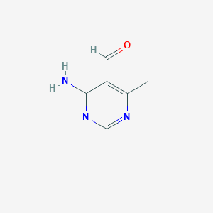 molecular formula C7H9N3O B1290508 4-氨基-2,6-二甲基嘧啶-5-甲醛 CAS No. 76574-47-5