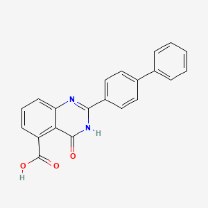 2-([1,1'-Biphenyl]-4-yl)-4-oxo-1,4-dihydroquinazoline-5-carboxylic acid