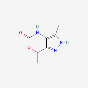 3,7-Dimethyl-4,7-dihydropyrazolo[4,3-d][1,3]oxazin-5(1H)-one