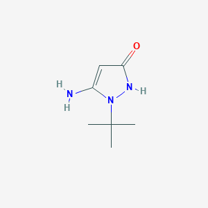 molecular formula C7H13N3O B1290526 5-Amino-1-(tert-butyl)-1H-pyrazol-3-ol CAS No. 359867-35-9