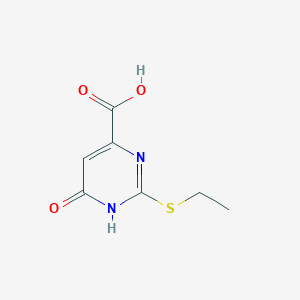 2-(Ethylsulfanyl)-6-hydroxy-4-pyrimidinecarboxylic acid