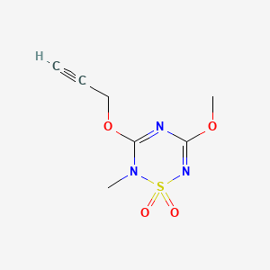 2H-1,2,4,6-Thiatriazine, 5-methoxy-2-methyl-3-(2-propynyloxy)-,1,1-dioxide