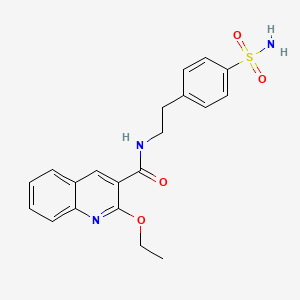 2-ethoxy-N-(4-sulfamoylphenethyl)quinoline-3-carboxamide