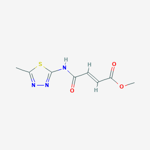 4-((5-Methyl-1,3,4-thiadiazol-2-yl)amino)-4-oxo-2-butenoic acid methyl ester