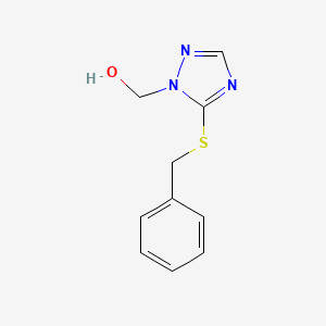 1H-1,2,4-Triazole-1-methanol, 5-(benzylthio)-