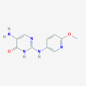 5-Amino-2-[(6-methoxypyridin-3-yl)amino]pyrimidin-4(3H)-one