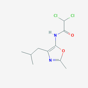 2,2-Dichloro-N-[2-methyl-4-(2-methylpropyl)-1,3-oxazol-5-yl]acetamide