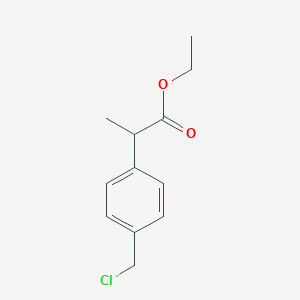 molecular formula C12H15ClO2 B129054 2-[4-(氯甲基)苯基]丙酸乙酯 CAS No. 43153-03-3