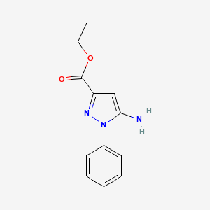 molecular formula C12H13N3O2 B1290541 ethyl 5-amino-1-phenyl-1H-pyrazole-3-carboxylate CAS No. 866837-96-9