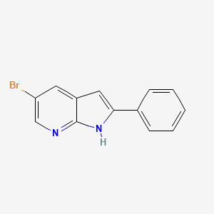 molecular formula C13H9BrN2 B1290546 5-溴-2-苯基-1H-吡咯并[2,3-b]吡啶 CAS No. 953414-75-0