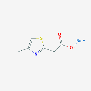 molecular formula C6H6NNaO2S B1290555 Sodium 2-(4-methyl-1,3-thiazol-2-yl)acetate CAS No. 1007036-41-0