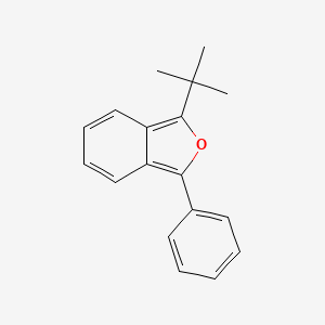 molecular formula C18H18O B12905579 1-tert-Butyl-3-phenyl-2-benzofuran CAS No. 52540-38-2