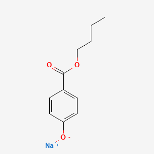 molecular formula C11H13NaO3 B1290558 Butylparaben sodium CAS No. 36457-20-2