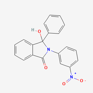 molecular formula C20H14N2O4 B12905643 3-Hydroxy-2-(3-nitrophenyl)-3-phenyl-2,3-dihydro-1h-isoindol-1-one CAS No. 3532-67-0