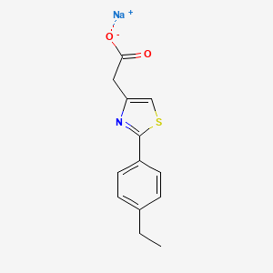 Sodium [2-(4-ethylphenyl)-1,3-thiazol-4-yl]acetate