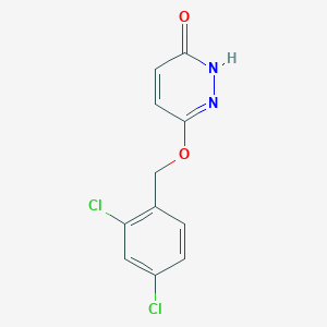 molecular formula C11H8Cl2N2O2 B12905684 6-[(2,4-Dichlorophenyl)methoxy]pyridazin-3(2H)-one CAS No. 87426-04-8