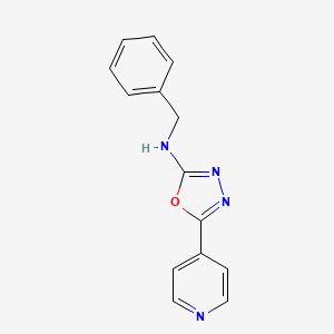 N-Benzyl-5-(pyridin-4-yl)-1,3,4-oxadiazol-2-amine