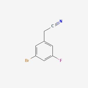 molecular formula C8H5BrFN B1290570 2-(3-Bromo-5-fluorophenyl)acetonitrile CAS No. 305800-58-2