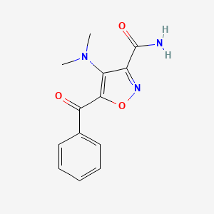 3-Isoxazolecarboxamide, 5-benzoyl-4-(dimethylamino)-