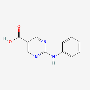 molecular formula C11H9N3O2 B1290572 2-Anilinopyrimidine-5-carboxylic acid CAS No. 450368-25-9