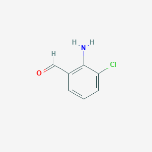 molecular formula C7H6ClNO B1290574 2-Amino-3-chlorobenzaldehyde CAS No. 397322-82-6