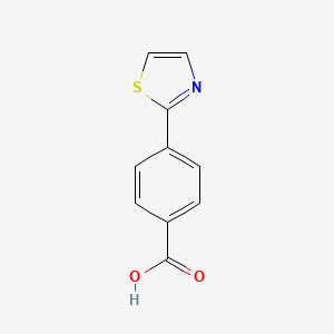 molecular formula C10H7NO2S B1290575 4-(1,3-Thiazol-2-yl)benzoic acid CAS No. 266369-49-7