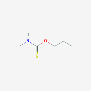 Carbamothioic acid, methyl-, O-propyl ester