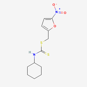 (5-Nitrofuran-2-yl)methyl cyclohexylcarbamodithioate