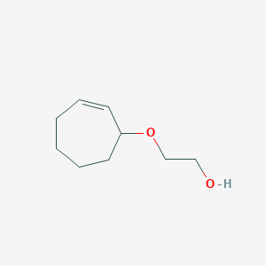 molecular formula C9H16O2 B12905786 2-[(Cyclohept-2-en-1-yl)oxy]ethan-1-ol CAS No. 61692-19-1