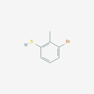 molecular formula C7H7BrS B1290585 3-Bromo-2-methylthiophenol CAS No. 1263377-44-1