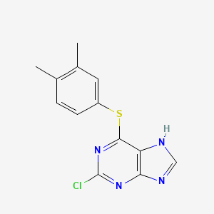 2-chloro-6-(3,4-dimethylphenyl)sulfanyl-7H-purine