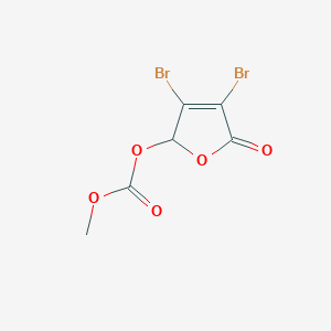 molecular formula C6H4Br2O5 B12905870 4-Methoxycarbonyloxy-2,3-dibromo-2-buten-4-olide CAS No. 647831-95-6