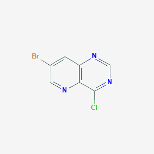 molecular formula C7H3BrClN3 B1290596 7-ブロモ-4-クロロピリド[3,2-d]ピリミジン CAS No. 573675-31-7