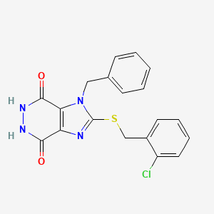 1-Benzyl-2-[(2-chlorobenzyl)sulfanyl]-5,6-dihydro-1h-imidazo[4,5-d]pyridazine-4,7-dione