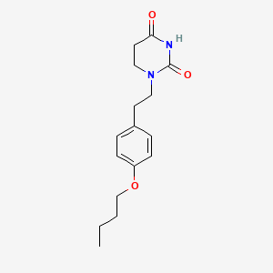 2,4(1H,3H)-Pyrimidinedione, dihydro-1-(2-(4-butoxyphenyl)ethyl)-