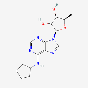 (2R,3R,4S,5R)-2-(6-(Cyclopentylamino)-9H-purin-9-yl)-5-methyltetrahydrofuran-3,4-diol